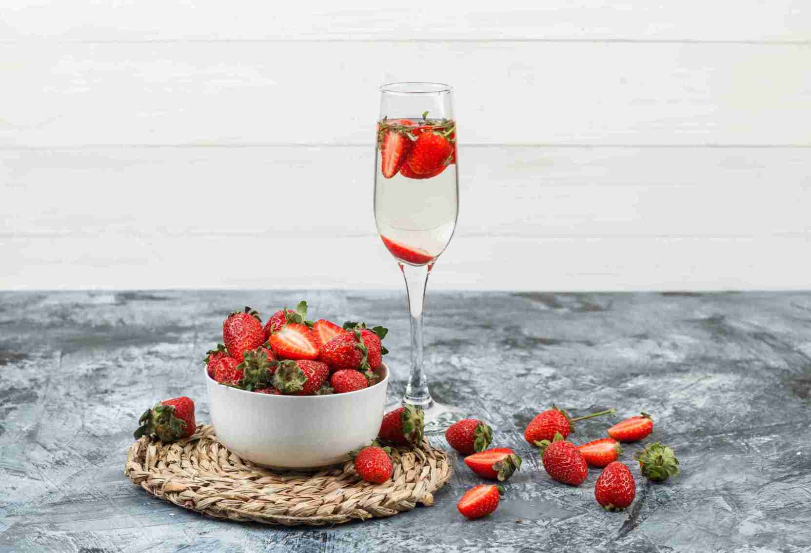 Fresh Strawberry Mimosa